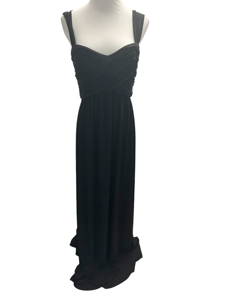 Amsale Women's Size 8 Black Special Occasion Long Sleeveless Dress Gown New